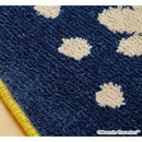 MOOMIN M FOLK LINE RUG M　#38ネイビー　#12イエロー　#1アイボリー