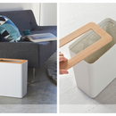 【RIN】トラッシュカン角型 リン ブラウン ナチュラル 山崎実業 3195/3196