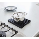 【tower】折り畳み水切りトレー ホワイト ブラック 山崎実業 3835/3836