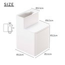 【tower】替えブラシ付き 流せるトイレブラシスタンド 山崎実業 5722/5723