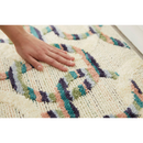 MICKEY Mitsumaru circle KITCHEN MAT　DMM-5094アイボリー / ネイビー