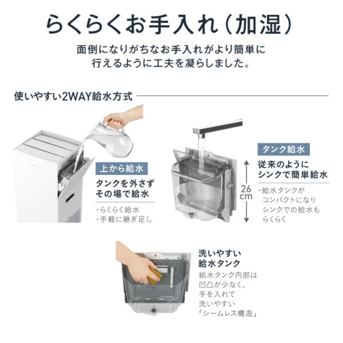 DAIKIN UVストリーマ空気清浄機 ACKB70Z-S（適用床面積の目安・～31畳）