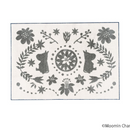 MOOMIN FOLK LINE RUG　#38ネイビー　#12イエロー　#1アイボリー