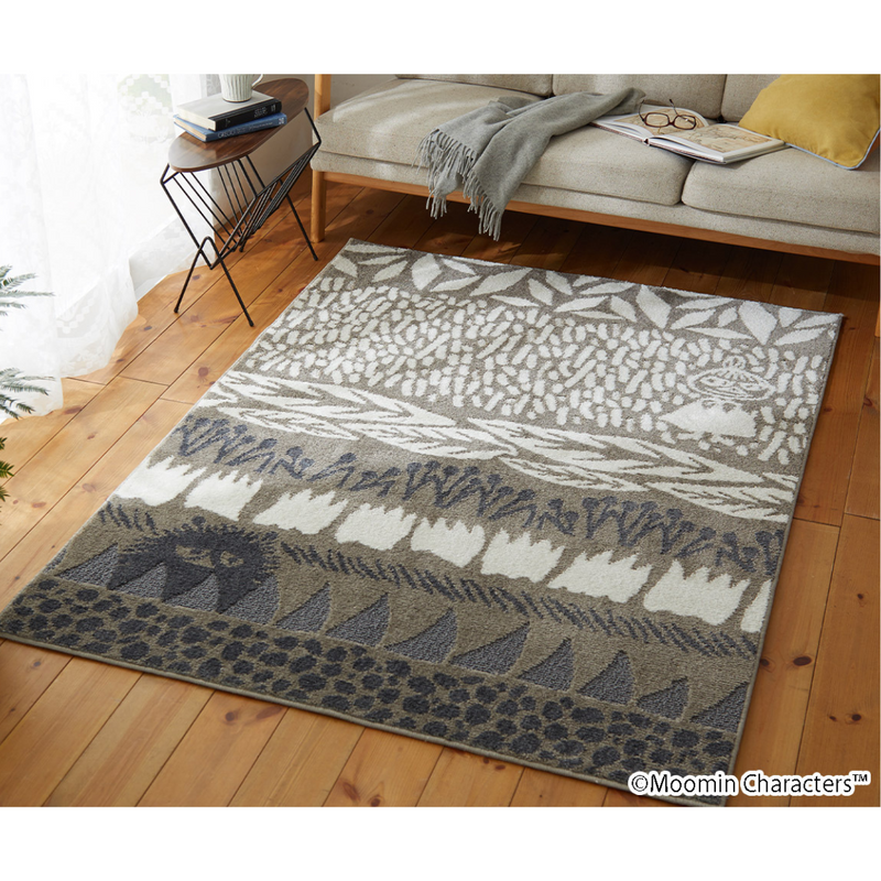 MOOMIN BOTANISE RUG　#12イエロー 　#38グレージュ