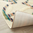 MICKEY Mitsumaru circle KITCHEN MAT　DMM-5094アイボリー / ネイビー