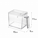 【tower】調味料ストッカー&ラック 3個セット ホワイトブラック 山崎実業3343/3344