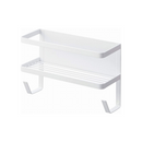 【tower】ホースホルダー付き洗濯機横マグネットラック タワー ホワイト ブラック 山崎実業4768/4769