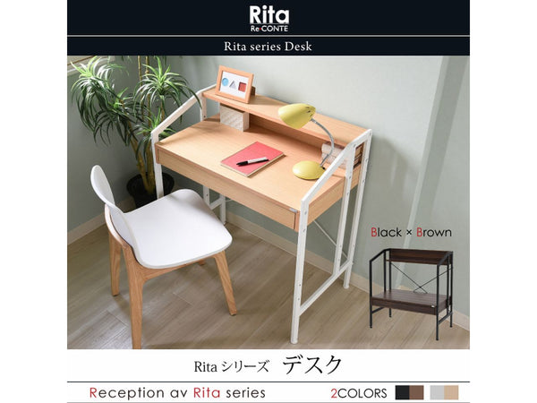 【お客様組立品】<br>Ritaシリーズ<br>引出し付きワークデスク<br>DRT-1001